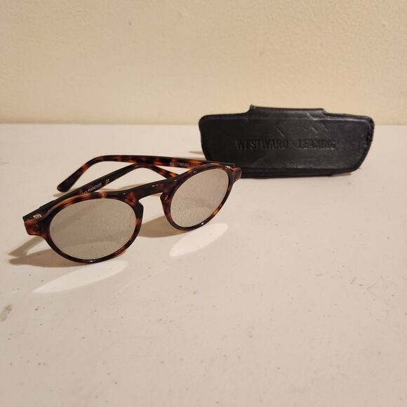 Westward Leaning Dyad 1.0 Womens Tortoise Shell Floating Bridge Sunglasses Brown main image 10